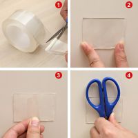【YF】﹍  Wall Stickers Reusable Resistant Decoration Tapes Transparent Sided Tape