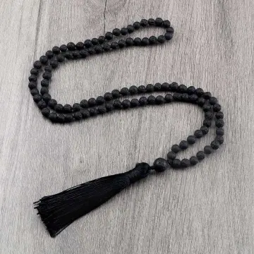 Men's Braided Leather & Lava Stone Diffuser Choker Necklace