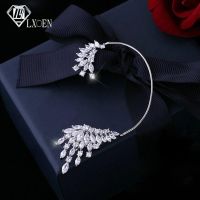 【YF】 Luxury Fashion Women Zirconia Ear Clips for Party Adjustable Cuff Silver Color Marquise Wedding Earrings Jewerly