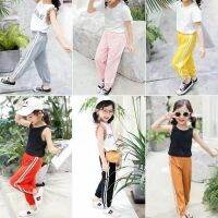 Casual 3-15Y เด็กชายหญิงกางเกง Seluar Kanak-kanak หลวม Jogger สาว Boy กางเกงกีฬากางเกงขายาวเด็ก Clothes 童装 男童女童裤子