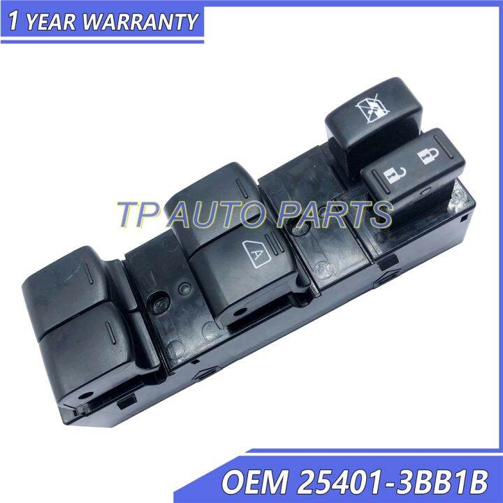 Auto Main Window Switch Assy Compatible With Niss-An OEM 25401-3BB1B ...