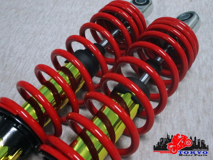 honda-dax-st50-st70-chaly-cf50-cf70-rear-shock-cylinder-gold-spring-red-โช๊คหลัง-กระบอกทอง-สปริงแดง