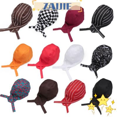 ▫℡✶ Zaijie หมวกเชฟโจรสลัด หมวกทําอาหารโรงแรม ร้านอาหาร โรงอาหาร แฟชั่น หมวกกะโหลกศีรษะ