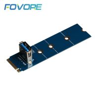 M.2 NGFF ไปยัง PCI-E สล็อต X16 USB 3.0การถ่ายโอนไรเซอร์การ์ดอะแดปเตอร์ขยาย VGA สำหรับการ์ดแสดงผลสำหรับอะแดปเตอร์ขุดเหมือง BTC FJK3825