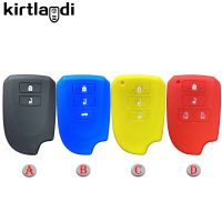 gthrrftdb For Toyota Spade Silicone Key Case Shell Holder for Toyota Hais Yaris Cover 2 3 4 Buttons Car Key Case Keychain Auto Accessories