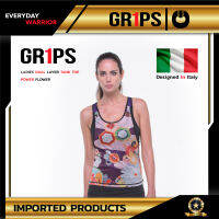 GR1PS DUAL LAYER TANK TOP POWER FLOWER เสื้อกล้ามออกกำลังกาย Size. M จาก Ai Company