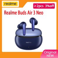 ZZOOI Realme Buds Air 3 Neo Earphone Bluetooth 5.2 AI ENC Call Noise Cancellation 88ms Ultra-low Latency IPX5 Waterproof