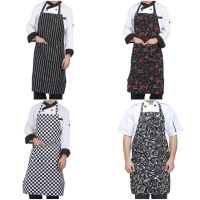 Customized Personality Chef Aprons Waterproof Grill Apron With Pockets Work Home Cleaning Barber Aprons Kitchen Novelties Aprons