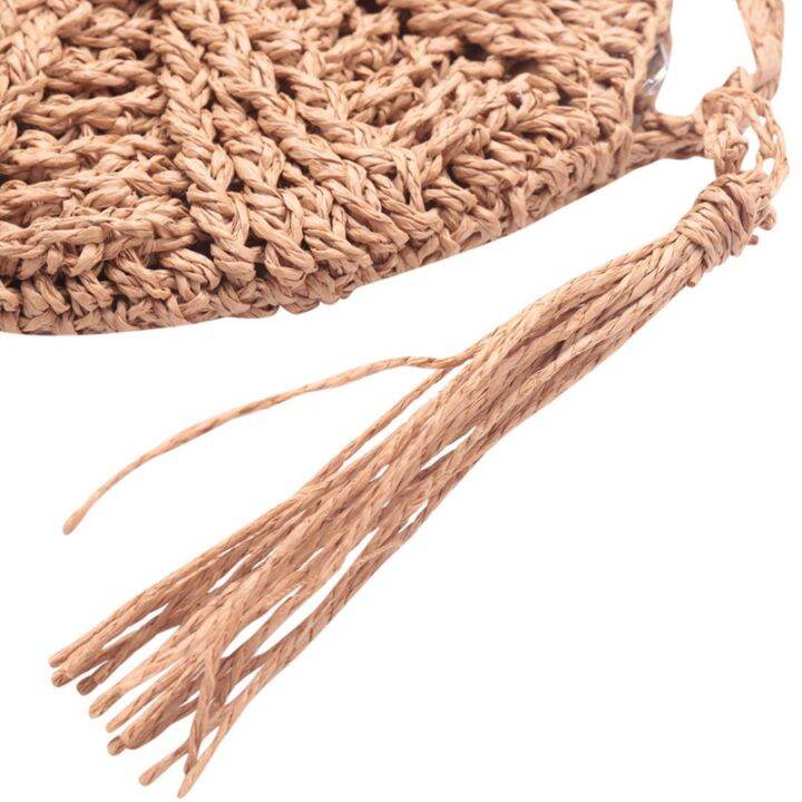 2x-rattan-crochet-straw-woven-basket-handbag-round-circle-crossbody-shopper-beach-tote-bag-light-brown