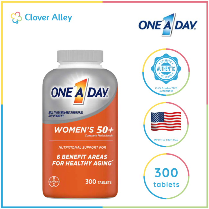 One A Day Women's 50+ Multivitamins, 300 Tablets (Jan 2025 expiry ...