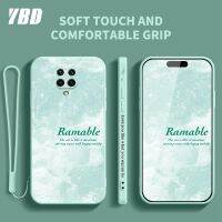 เคสโทรศัพท์สไตล์ภาพวาดสีน้ำมัน YBD สำหรับ Xiaomi Redmi Note 9S Note 9 Pro Max Xiaomi POCO M2 Pro วัสดุซิลิโคนบางเป็นพิเศษที่มีลวดลายด้านข้างและสายคล้อง