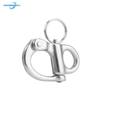 316Stainless Steel Rigging Sailing Fixed Bail Snap Shackle Fixed Eye Snap Hook Sailboat Sailing Boat Yacht Outdoor Living Marine Accessories