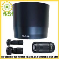 FK5F ม่านบังแดดเลนส์กล้องที่ใช้ได้จริงป้องกันการฮู้ดกล้อง ET-74B สีดำเลนส์ฮูด ABS สำหรับ Canon R RP Ra R5 R6อุปกรณ์เสริมกล้อง R3