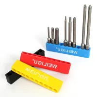 6.35mm Drill Bit Holder 10/12 Holes 1/4 Hex Shank Screwdriver Bit Storage Strip