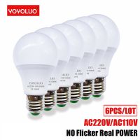 【▼Hot Sales▼】 gaqiugua6 Yoyoluo โคมไฟหลอดไฟ Led 6ชิ้น E27 3W 5W 7W 9W 12W 15W Ac220v เย็นสีขาวอบอุ่นโคมไฟแสงความสว่างสูง