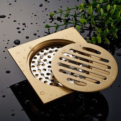 Bathroom floor shower drain waste  floor drain Anti-odor Bathtub Shower Drainer Stainless Steel Square drainage  by Hs2023