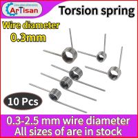 Wire Diameter 0.3mm Torsion Spring V-shaped Spring Angle 180/120/90/60 Degree Single Button Coil Spring Feeder Springs