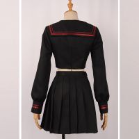 Tokyo Revengers Cosplay JK Uniform Set Crop Tops Skirt Sailor Suit Long Sleeve Anime Costume Halloween