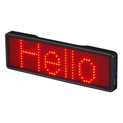 5X Bluetooth LED Name Badge Rechargeable Light Sign DIY Programmable Scrolling Message Board Display LED,Type 2