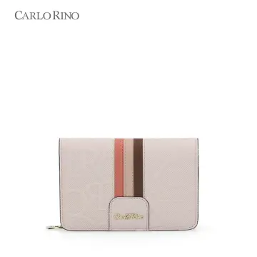 NEW CARLO RINO leather small grab a bag hand bag floral logo print £59.00 -  PicClick UK