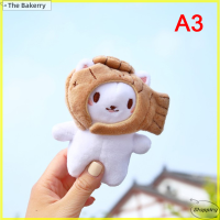 [The Bakerry] BAREN 【Flash Sale】1pc Small Panda Plush Taiyaki Cute Fish Keychain Soft Toy Plushie Keychain