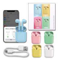 เดิม Macaron inpods 12 หูฟังบลูทูธไร้สาย Bluetooth Earphone 5.0 คุณภาพเสียงสูง สมาร์ทสัมผัสสเตอริโอเอียร์บัดชุดหูฟังที่มีกล่องชาร์จสำหรับ iPhone Android หัวเว่ย Xiaomi ซัมซุง OPPO VIVO