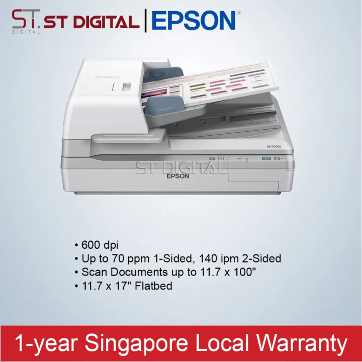 Epson WorkForce DS70000 A3 Flatbed Document Scanner with Duplex ADF DS70000 Lazada Singapore