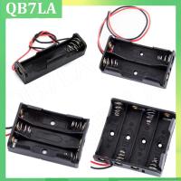 QB7LA shop 1 2 3 4 Slots ports AA Size Power Battery Storage Case Box Holder Leads black for diy repair tools