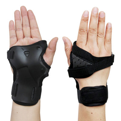 1คู่ตัวกันกระแทกสนับข้อมืออุปกรณ์ป้องกันสายรัดข้อมือสายรัดข้อมือสำหรับสเก็ตบอร์ดสกีสโนว์บอร์ด