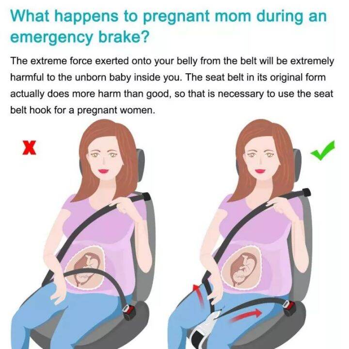 เข็มขัดนิรภัยรถยนต์สำหรับหญิงตั้งครรภ์เพื่อปกป้อง-unborn-baby-comfort-safety-หญิงตั้งครรภ์ขับรถปรับเข็มขัดนิรภัย