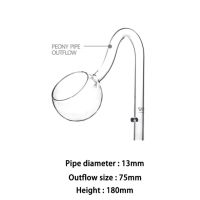 Viv Ada แก้วดอกโบตั๋นการไหลเข้าการไหลออกหมุนไหลออก Lampeye ไหลเข้าสำหรับตัวกรองตู้ปลาและปั๊มน้ำ