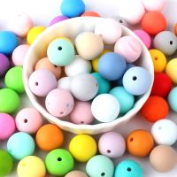 【DT】hot！ Keep Grow 50pcs 9mm Baby Silicone Beads Food Grade Teething Jewelry Making Teether Pacifier Chain