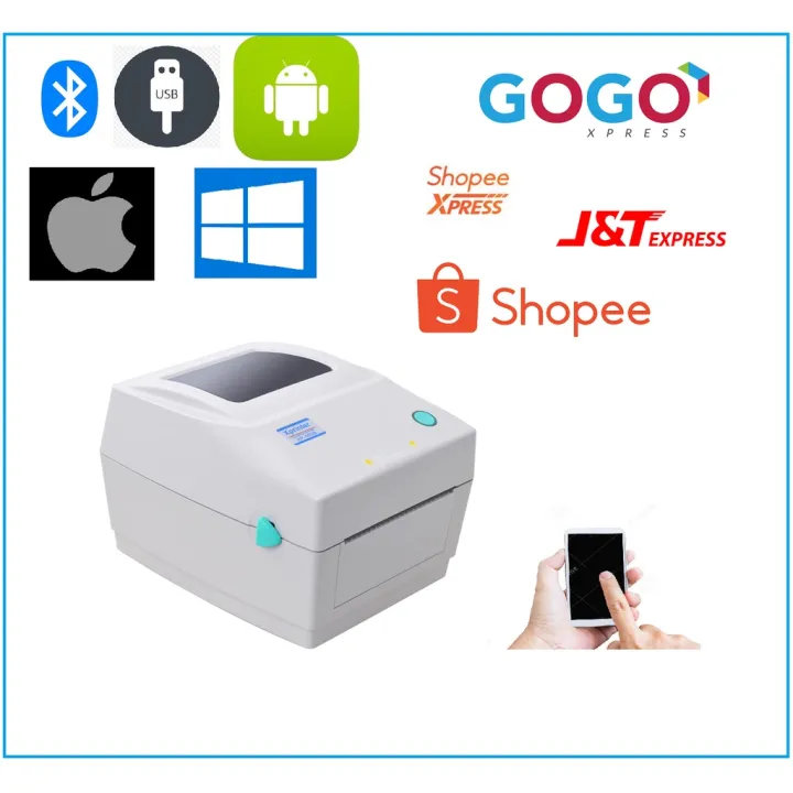 Xprinter 460B BluetoothCellphone USB Thermal Printer Waybill Express