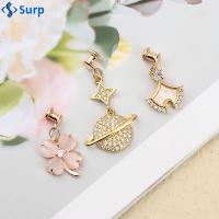 SURP โลหะผสม เครื่องประดับ Charms ตกแต่งโลก สายนาฬิกาเครื่องประดับ สายนาฬิกาตกแต่งเล็บ สำหรับ Apple Watch สร้อยข้อมือซิลิโคน Charms