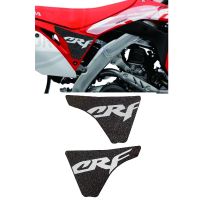 แผ่นรองถังน้ำมันรถจักรยานยนต์สำหรับ250R ฮอนด้า CRF 17-19 250X 2019 450R XR RWE สติกเกอร์ปลอกปกป้องเข่าติดที่ยึดเข่าแก๊สด้านข้าง