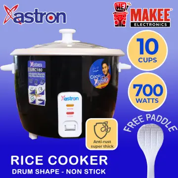 Astron URC-180 1.8L Drum Shape Rice Cooker (White) 10 cups 700W 6