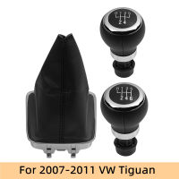 สำหรับ VW Volkswagen Tiguan 5N 2007 2008 2009 2010 2011เกียร์ Shift Knob PU หนัง Gaiter Boot Cover Collar รถจัดแต่งทรงผมอุปกรณ์เสริม