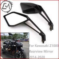 กระจกมองหลังชิ้นส่วนรถจักรยานยนต์ ABS สำหรับ Kawasaki Z1000 2014-2021 2015 2016 2017สีดำ/คู่