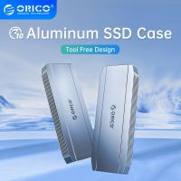 ORICO เครื่องมือฟรี M2 SATA SSD Enclosure อลูมิเนียม SATA 6Gbps NVMe 10Gbps PCIe Type C M.2 SSD Enclosure M Key โซลิดสเตทไดรฟ์ Case