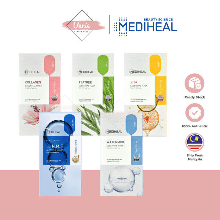 Mediheal Face Mask Pack 10 Sheets Facial Mask Beauty Mask 面膜 [ Unnie Beauty ] Lazada