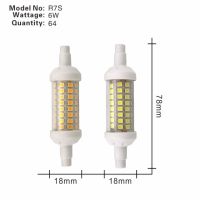 【✆New✆】 dongdangx59 โคมไฟโคมไฟ Led R7s 6W 9W 12W 78Mm 118Mm 135Mm Smd 2835หลอดไฟ Led 220V 240V ไฟขั้วเกลียวไฟฮาโลเจนประหยัดพลังงาน