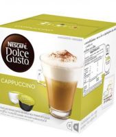 กาแฟแคปซูล Nescafé Dolce Gusto Cappuccino box contains 8+8 capsules, 8 espresso and 8 milk foam. สำหรับเครื่อง Dolce GustoA rich espresso with a delicious lightly sweet milk foam.