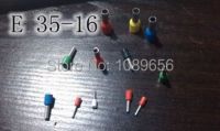 E 35-16 1000Pcs Tubular Pre-Insulated Terminals ขั้วต่อขั้วต่อแบบกดเย็น