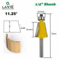 1Pc 1/4 Shank 11.25องศา Chamfer Bevel ดอกเราเตอร์เซาะร่องขอบโค้งดอกสว่านทังสเตนคาร์ไบด์มิลลิ่งคัทเตอร์ใช้กับไม้ Woodworking Bits Mc01080