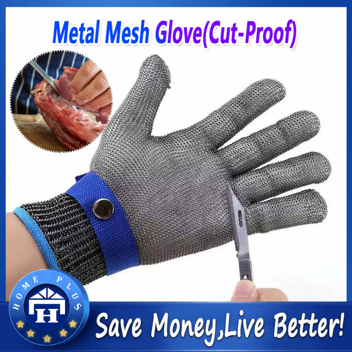 Safety Cut Proof Stab Resistant Butcher Gloves Stainless Steel Wire Metal  Mesh