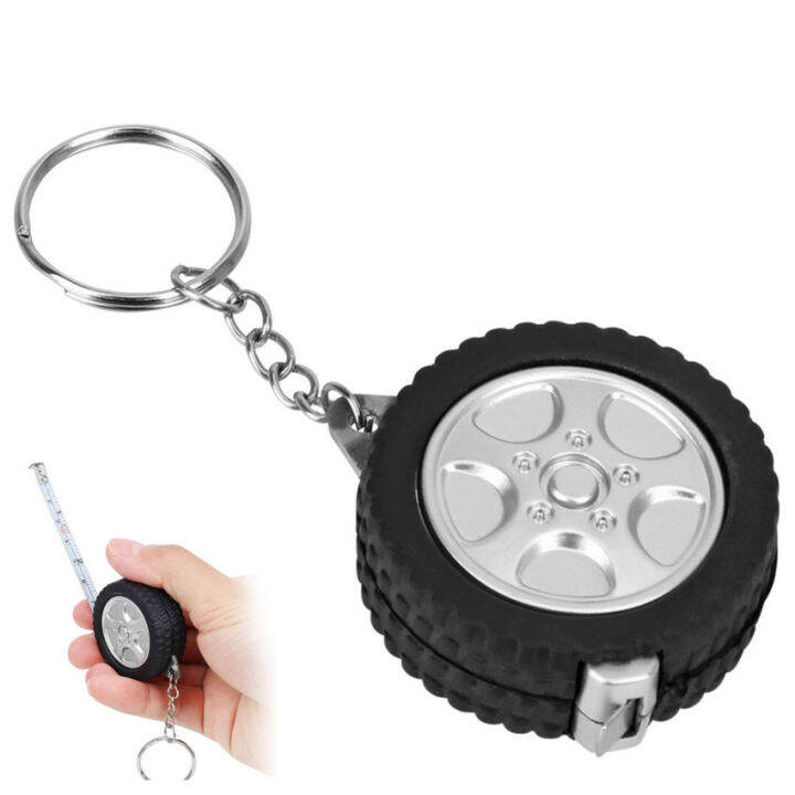 1m Tape Measure Tire Shape Mini Retractable Tape Centimeter/Feet