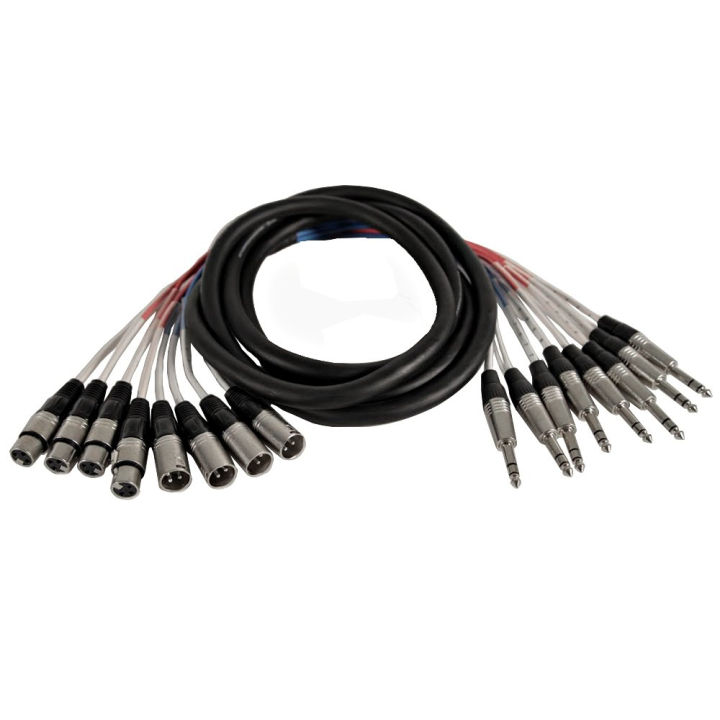 seismic-audio-satxsw-8x10-4-channel-10-feet-insert-snake-cable-8-trs-to-4-xlr-male-and-4-xlr-female-10-foot-8-channel