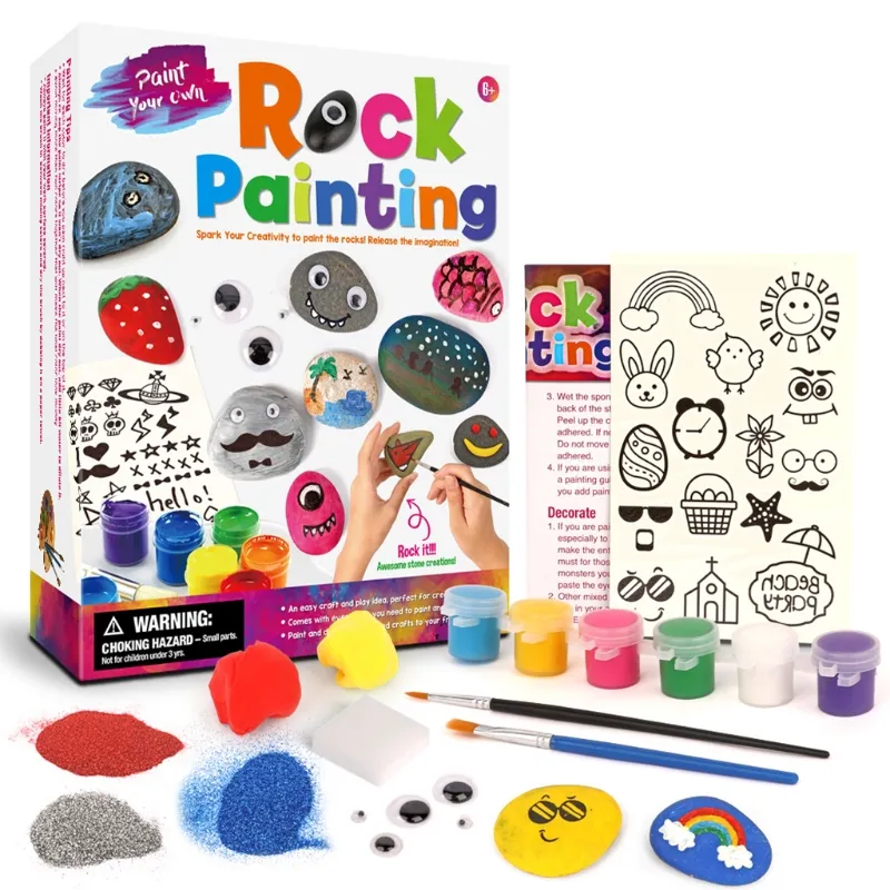 Deluxe Rock Painting Kit - Arts and Crafts Gift Set Malaysia