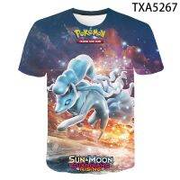 （Hot selling adult and child sizes in 2023） Mens Pikachu Anime 3D Stlye Oversized T-shirt Anime Clothes Summer Short Sleeve Men Clothing（Contact Laitu Customization）