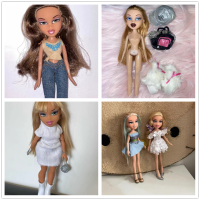 ตุ๊กตา Bratzes 30Cm โมเดลตุ๊กตาแฟชั่นข้อต่อที่สามารถเคลื่อนย้ายได้เปลี่ยนเสื้อผ้าได้ตุ๊กตาขยับแขนขาได้ของเล่นสะสมของขวัญสำหรับเด็ก